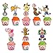 48 Pieces Circus Animal Cupcake Topper for Carnival Themed Baby Shower Kids Birthday Party Favor Supplies Lion Bear Elephant Cake Decorations