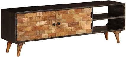 Tidyard Industrial Tv Mobel Beistelltisch Vintage Buffet 140 X 30 X 45 Cm Aus Massivem Mangoholz Amazon De Kuche Haushalt