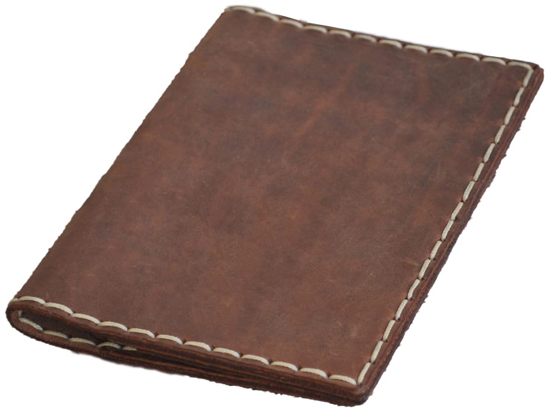 Brown Passport Holder, leather wallet, travel documents case with pockets for cards and cash