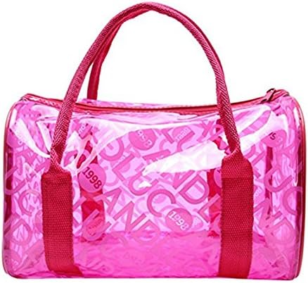TZWNS Toiletry Bags Multifunction Clear PVC Cosmetic Bag Makeup Pouch Waterproof Travel Organizer Case (rose)