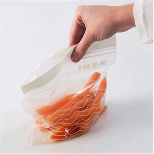 Ikea Sandwich Food Bags, Freezer Safe and Reusable (50, 25