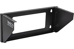 RIVECO 4U Wall Mount Rack for Network. Reinforced Heavy Load 66-99 LBS Small Server Racks Vertical & Horizontal Mounting for 19 inches IT & Studio Equipment.