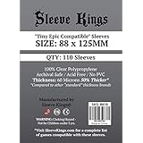 Sleeve Kings Tiny Epic Compatible Sleeves (88x125mm) - 110 Pack, 60 Microns