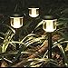 Solar Landscape Path Garden Lights Outdoor 3 in 1 Adaptors Deck Lighting Fence Post Light Dancing Flickering Flame Torch LED Wall Lamp Waterproof for Yard Porch Patio 4 Pack