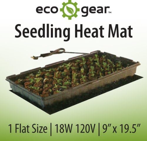 EcoGear Seedling Heat Mat 1 Tray 9"x20"