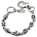 Double K Short Skull Biker Trucker Keychain Key Jean Wallet Chain (14.5