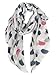 GERINLY Animal Shawl Wrap: Cute Hedgehogs Printed Scarves For Women (White)