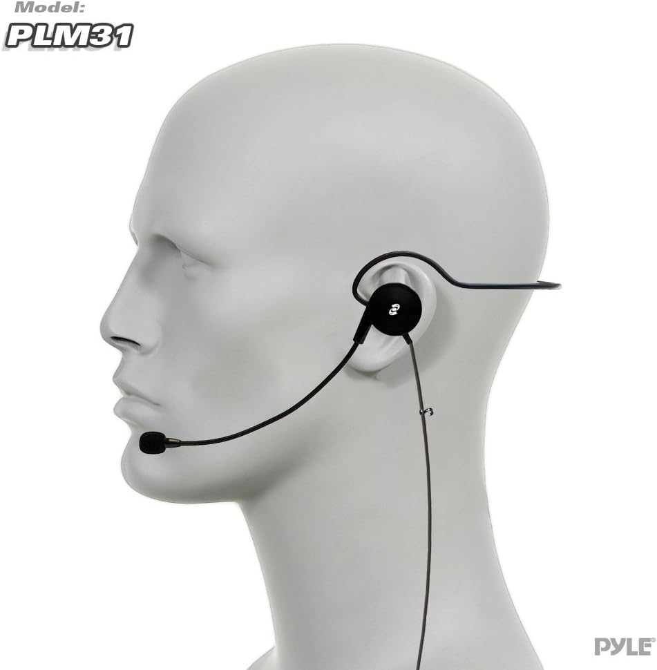 PYLE-PRO PLM31 Microphone, PylePro PLM31 Cardioid Headset Microphone with Wired Boom for Beltpack System, Compact - Image 3