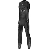 Synergy Triathlon Wetsuit- Men's Hybrid Sleeveless Smoothskin Neoprene for Open Water Swimming