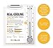 [MOONLAB] REAL COOLING Thermometer Sheet Mask Skin Radiance – Ultra Cooling on the Skin, Relieves Overheated and Tired Skin, Bio-Cellulose Sheet, 25ml Pack of 4pcs
