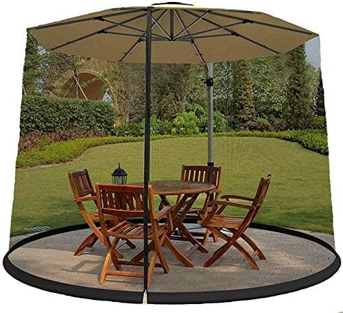 庭の蚊カバー 傘カバー蚊帳ネッティン 庭の蚊カバー テーブルカバーの傘蚊帳 カバー昆虫ネットカバー 屋外の庭の傘のテーブルスクリーンサンシェード蚊帳屋内および屋外用 キャンプ Sap Saintvincent Fr
