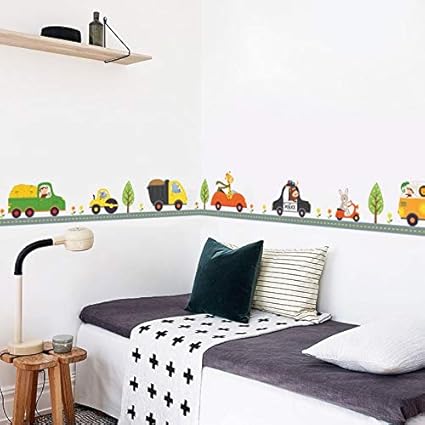 Lindo Animal Car Etiqueta De La Pared Hijo Chico Enfermera