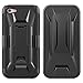 iPhone 5S Case, iPhone SE Case, MoboZx [Tempered Glass Screen Protector Included] Protective Heavy-Duty Scratch-Resistant Bumper With Kickstand-Locking Belt Swivel Clip For iPhone SE/5S (Black)
