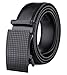 Tonly Monders Men's Dress Leather Belt Automatic Ratchet Buckle, Black, 35mm Wide 110cm 28 30 32 34 36 Inch Waist
