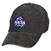 e4Hats.com NASA Insignia Embroidered Washed Cap - Black OSFM