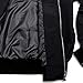 MCCKLE Men`s Zip Hip Hop Varsity Baseball Bomber jacket Black