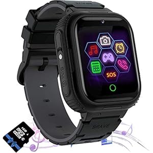 Jaybest Kids Smart Watch, Kids SmartWatch Telefoon SOS met Muziek Game Video Call 7 Games Smartwatch voor Jongens…