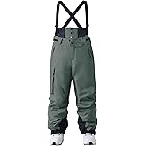 YEEFINE Mens Snow Ski Bibs Pants Baggy Snowboard Overall Insulated Windproof Waterproof Winter Warm Comfy Loose Ski Pants