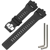 Resin Replacement Band Compatible with Casio GBD200 Watch Strap GBD200UU-9 GBD-200-1JF GBD200-9 Men's Adjustable Sport Waterproof Bracelet