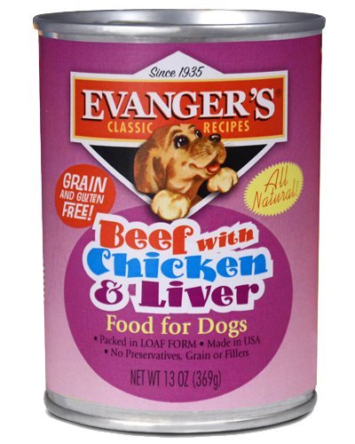EVANGER’S ALL NATURAL CANNED DOG FOOD – BEEF, CHICKEN, AND LIVER BEEF, CHICKEN & CANNED FOOD