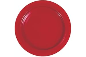 SP Ableware Inner-Lip Plate, Red