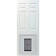 PetSafe Single Panel Replacement Pet Door Insert with Paintable Frame Specifically Designed for Panel Doors, Durable Plastic Frame, Snap-On Closing Panel, for Dogs (up to 220 lbs)