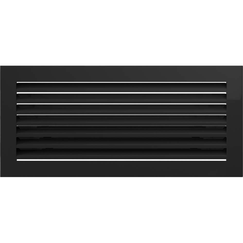 KRATKI ventilation grille fireplace grille FRESH 17cm x 37cm black