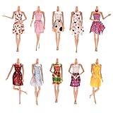 Buytra 10pcs Handmade Gorgeous 11" Barbie Doll Party Clothes Dress