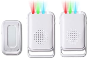 HONETEEK Door Chime, Door Bell Ringer Wireless for Business When Entering, Doorbell Chime with 918FT for Business/Home/Office/Store, Door Sensor Alarm for Elderly Toddler, Entry Alert Bell with Buzzer