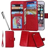 Urvoix iPhone 6 / iPhone 6S Case, Wallet Leather Flip Card Holder Case w/ Separatable Magnetic Back Cover for 4.7'' iPhone 6/6S (Not for 6plus)
