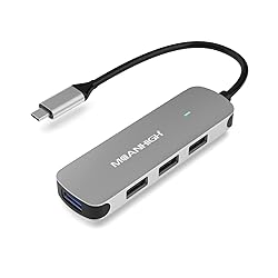 MEANHIGH USB Hub, 4-Port Dongle with USB 3.0, USB
