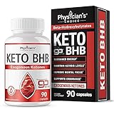 Keto Pills: Patented goBHB Formula - Stimulant Free Keto Burn - Maintain Ketosis, Improve Mental Focus, Support Endurance - Exogenous Ketones for The Ketogenic Diet, 90 Capsules