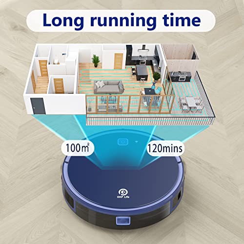 OKP K7 Robot Vacuum Cleaner, Strong Suction, 120Mins Runtime Robotic