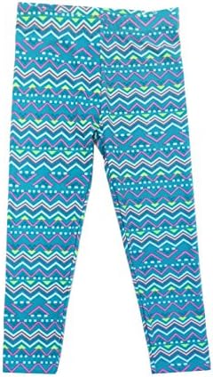 Curfew Girl Sueded Print Legging Little Girls (4, Blue)