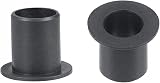 sourcing map Flanged Sleeve Bearing 10mm Bore 12mm OD 15mm POM Oilless Bushing view 4
