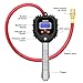 GOOLOO Digital Tire Pressure Gauge, 255 PSI Tire Inflator, Air Chuck and Compressor Accessories Heavy Duty with 360 Degree Rotatable Rubber Hose, Quick Connect Plug for 0.1 Display Resolution, Black