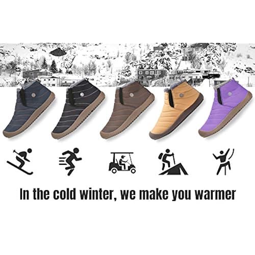 Chic Mishansha Mens Womens Winter Snow Boot Outdoor Indoor Water Resistant Slip On Athletic Casual Walking Ankle Shoes Lab Fractalmind Eu