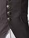 737 THELEES Mens Luxury UNIQUE Style Slim fit 8 Button Front Blazer Jacket CHARCOAL US XS(Tag size M)