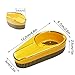 Anllee Ashtray,Cigar Ashtray for Indoor/Outdoor Use,Ceramic Material,Small and Cool Design(Yellow)