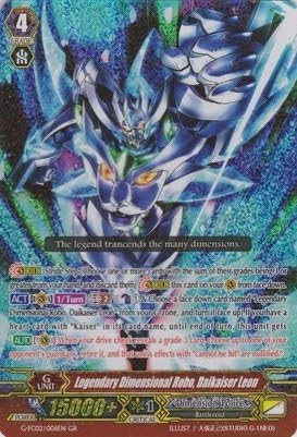 Cardfight!! Vanguard Tcg Legendary Dimensional Robo, Daikaiser Leon (G Fc02/006 En) Fighters Collection 2015 Winter