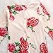Newborn Baby Girls Long Sleeve Sweet Rose Romper Jumpsuit Bodysuit Outfits Clothes (6-12 months, rose)