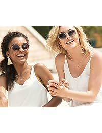 Collar de regalo para mejor amigo de EFYTAL, plata de ley, círculos entrelazados, regalo para dama de honor, joyería de amistad