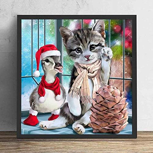 壁掛け 絵画ポスター かわいい猫のアヒル 現代北欧スタイル壁の絵 玄関 リビングと