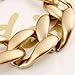 Fashion Gold Tone Twist Collar Chunky Choker Statement Chain Necklace for Women