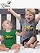 Tstars Big Brother & Little Bro Matching Tractor Outfits - Toddler T-Shirt & Baby Bodysuit - Sibling Gift for Boys Baby Green/Kids Green Baby Newborn/Kids 3T
