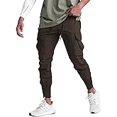 Surenow Mens Running Jogger Pants Workout Athletic Sweatpants Lightweight Thin Quick Dry Tapered Hiking Pants Sports Pants