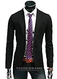 Men's Casual Stylish Slim Fit One Button Suit Jackets Blazer Coat