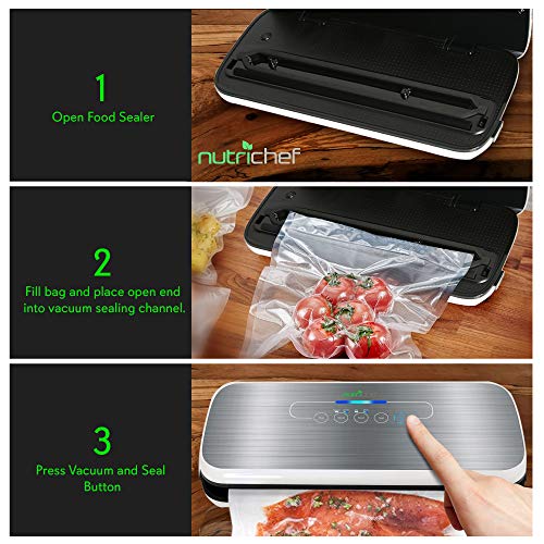 How To Use Nutrichef Vacuum Sealer Pkvs35Sts at Richard Wallace blog