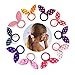 Himipopo 30 PCS Cute Girls Hair Tie Rabbit Ear Hair Ponytail Holder Terry Elastic Hair Band for Girl Women Baby Teen Kid Toddler Multi Color