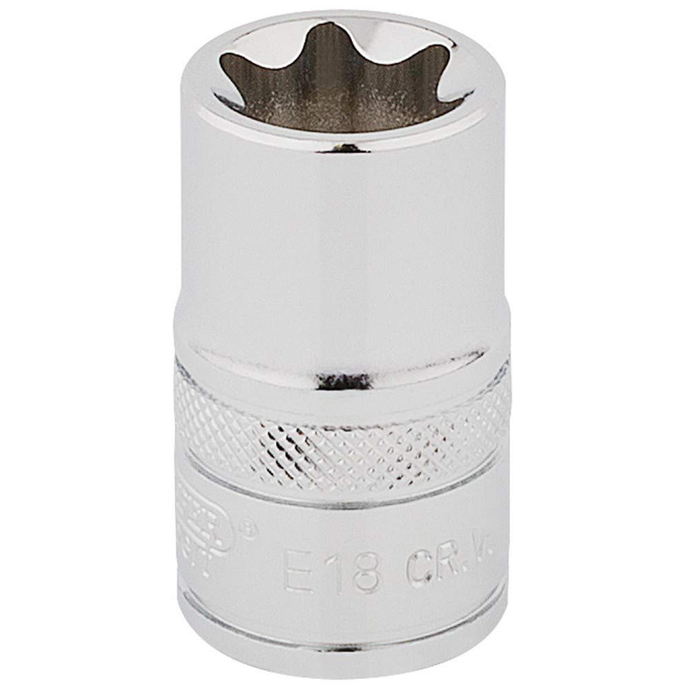 Draper 34340 TX-Star 1/2 Inch Square Drive E18 Socket